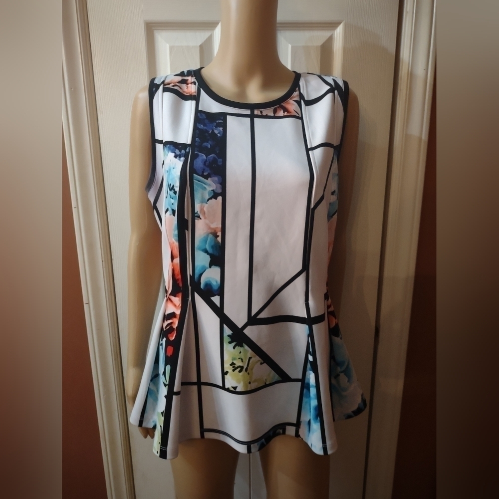 Worthington women's sleeveless size large blouse shirt top